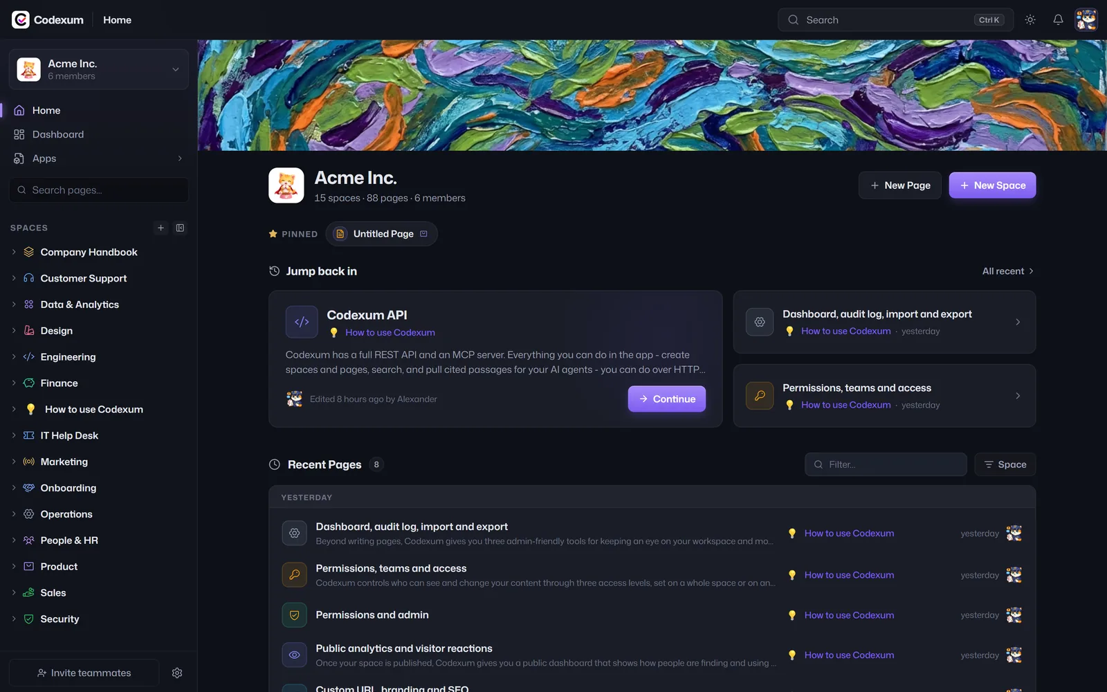 Codexum - docs, specs and knowledge
